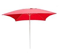 JCNAGXY Sun Parasol Umbrella Garden Parasols 6.6Ft/2m Square Patio Garden Table Umbrella, Outdoor Yard, Beach Commercial Event Market, Swimming Pool, Red