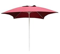 JCNAGXY Sun Parasol Umbrella Garden Parasols Patio Square Patio Garden Table Umbrella, Outdoor Yard, Beach Commercial Event Market, Swimming Pool Side, Wine Red, 2m