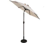JCNAGXY Sun Parasol Umbrella Garden Umbrella Outdoor Sun Shade for Beach/Pool/Patio,9ft / 2.7m Garden Parasol with Hand-Crank Lift & Tilt,8 Sturdy Steel Ribs