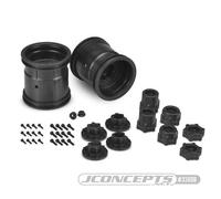 JConcepts Midwest 2.2 " MT 12mm Hex Wheel W/ Adaptors - (Nero) - 2pc JCO3380B