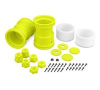JConcepts Omaggio - 2.6 x 3.6 " Monster Truck Wheel W/ Adaptors (Giallo) - 2pc