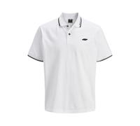 JACK & JONES Jcopacer Jacquard Polo SS, Bianco, L Uomo