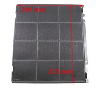 JCSPARES® - Filtro ai carboni attivi antiodore TYPE D242 244 x 273 mm per cappa compatibile con Ariston Indesit Hotpoint per modelli: HBN9.8ADIX/HA - HDA7.5SAB - HDF6.5SAB ed ULTERIORI