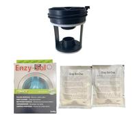 JCSPARES® - Filtro Tappo Scarico Pompa 62 mm x 56 mm + Kit Pulizia Muffa Calcare Grassi Sedimenti per Lavatrice Compatibile Con Ariston Compatibile con Hotpoint Compatibile con Indesit