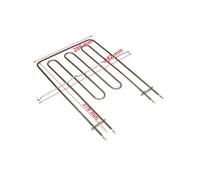 JCSPARES® - Resistenza Superiore Grill Doppia 2250 + 556 Watt Per Forno Elettrico Compatibile Con Hotpoint Ariston