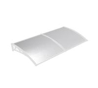 JCSRYD Pensilina da Esterno, Tenda da Sole per Ingresso, Tettoia da Sole per Patio, Pensiline in Policarbonato Resistente a Pioggia e Neve(White,60 * 180cm/24 * 71in)