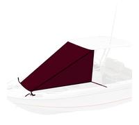 JCSRYD Prolunga Tendalino Barca, Telo Parasole per Prua T-Top, Tendalino per Barca, Estensione Impermeabile e Anti UV, Telo Tendalino Barca in Poliestere 600D di Grado Marino(Red,200x245cm/78x96in)