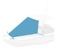 JCSRYD Prolunga Tendalino Barca, Telo Parasole per Prua T-Top, Tendalino per Barca, Estensione Impermeabile e Anti UV, Telo Tendalino Barca in Poliestere 600D di Grado Marino(Blue,200x245cm/78x96in)