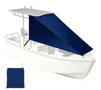 JCSRYD Tendalino Prora T-Top per Copertura di Gommone, Parasole Tessuto Oxford 600D Impermeabile, Copertura Solare con Protezione UV50+ per Barca con Console Centrale(Navy Blue,72"x90" (183x229cm))