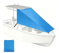 JCSRYD Tendalino Prora T-Top per Copertura di Gommone, Parasole Tessuto Oxford 600D Impermeabile, Copertura Solare con Protezione UV50+ per Barca con Console Centrale(Blue,85"x100" (215x255 cm))