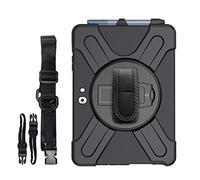 JCTek - Custodia antiurto per Microsoft Surface Go 2020/2018, custodia protettiva ibrida con portapenne, cinghia da polso e tracolla girevole a 360°, colore: nero