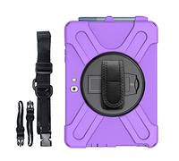 JCTek - Custodia antiurto per Microsoft Surface Go 2020/2018, custodia protettiva ibrida con portapenne, cinghia da polso e tracolla girevole a 360°, colore: viola