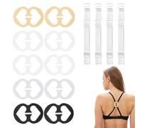 JCUGSBS 10 Pezzi Fermaglio per Reggiseno,Clip per Reggiseno Antiscivolo,Clip per Reggiseno Antiscivolo,Set di Clip per Reggiseno Invisibile Piccolo,Utilizzato per Fissare la Spallina del Reggiseno