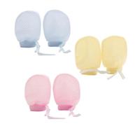 JCUGSBS 3 Paia Guantini Neonato Antigraffio 0-3 Mesi,Guanti Cotone Bambina,Guanti Neonato Antigraffio Guanti Invernali In Cotone Guanti Da Bambino Per 0-6 Mesi Neonati E Bambine(3 Colore)