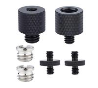JCUGSBS 6 Adattatori per Treppiedi da 1/4" 3/8", Viti per Treppiede,Adattatore Convertitore per Treppiedi DSLR,Supporto per Luce Flash,Gabbia per Fotocamera,Pannello LED,Supporto per Treppiedi GoPro