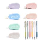 JCUGSBS 6 Pezzi Bianchetto a Nastro,Mini Pocket Correttore a Nastro Scolorina,Nastro correttivo per Cancellare,per Bambini Studenti Ufficio Scuola Casa