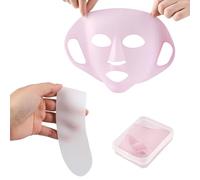 JCUGSBS Maschera per il viso, mascherina riutilizzabile in silicone Maschera per il viso idratante viso idratante,Collo Antirughe Pads e Cerotti - Antietá e Prevenzione delle Rughe Sottili