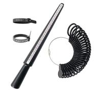 JCUGSBS Set di Misuratori per Anelli,Misuratore di Anelli Professionale,per la Misurazione del Diametro degli Anelli e Misurazione della Dimensione del Dito (Regno Unito, UE, USA)