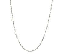 JCVBN Collana girocollo da donna con lettera iniziale personalizzata in acciaio inossidabile A-Z alfabeto collana personalizzata regalo per la festa della mamma, 45-50 cm, Pelle