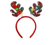 JCVBN - Copricapo natalizio illuminato in stile cartone animato, grazioso copricapo natalizio