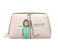 JCVBN Enfermera En Borsa da toilette personalizzata per donne medico infermiere cosmetici organizer per trucco da donna scatola di bellezza Dopp kit, 10, Cosmetic Bag
