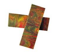 JCWGLY 2 Pezzi Grezzi In Materiale Per Manico Di Coltello In Resina, Modello A Nido D'ape Strumento Fai Da Te Per Realizzare Tavole In Scala Per Sculture Artigianali(C,12x4x0.8 cm)