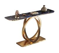 JCWGLY Consolle Ingresso Tavolo Da Ingresso Moderno, Piano In Quarzo Ingegnerizzato E Consolle Con Struttura In Metallo, Per Camera Da Letto, Uso In Piccoli Spazi(90cm/35.4in)