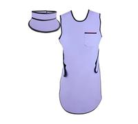 JCWGLY Grembiule di Piombo Grembiule in Piombo da 0,35 Mmpb con Collare di Protezione Tiroidea per Raggi X, Set di Tute in Piombo per Protezione dalle Radiazioni Dentali, Leggero(Purple,Large)