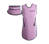 JCWGLY Grembiule di Piombo Grembiule in Piombo da 0,35 Mmpb con Collare di Protezione Tiroidea per Raggi X, Set di Tute in Piombo per Protezione dalle Radiazioni Dentali, Leggero(Pink,M)