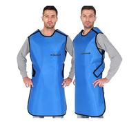 JCWGLY Grembiule di Piombo Regolabile per Raggi X, Equivalente A 0,35 Mmpb E 0,5 Mmpb, Schermo Antiradiazioni per Dentisti E Pazienti(0.5mmpb,L 43.3x23.6in)