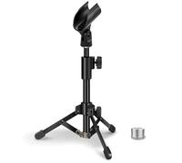 JCWINY - Supporto per microfono da scrivania, portatile, pieghevole, con clip per microfono, regolabile, per Blue Yeti Snowball Spark e altri microfoni dinamici