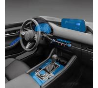 JCXDTXROG Console GPS Centrale Porta Auto Navigazione Cruscotto Media Pellicola Protettiva Anti-graffio TPU Accessori Auto, Per Mazda 3 Axela 2021