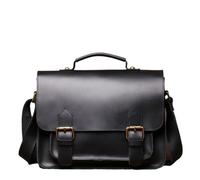 JCXIOC Borsa Messenger in Pelle Borse a tracolla in pelle retrò Borsa a for uomo e donna a casual in di vacchetta Cambridge(Color 4)