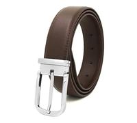 JCXIOC Cintura Uomo Multiuso Cinture da Uomo con Fibbia in Metallo Cintura da Uomo in Vera Pelle di Vacchetta Cinturino for Jeans da Lavoro per Cinta(125cm,3)