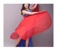 JCXIOC Velo Danza del Ventre Velo di Danza del Ventre in Pura Seta, Sciarpa lanciata a Mano, Scialle, Velo di Danza del Ventre con Colori sfumati(Color 19,250x114cm-Adult)