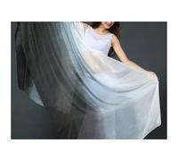 JCXIOC Velo Danza del Ventre Velo di Danza del Ventre in Pura Seta, Sciarpa lanciata a Mano, Scialle, Velo di Danza del Ventre con Colori sfumati(Color 20,250x114cm-Adult)