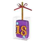 JCXPACK Set di 35 scatole trasparenti per riso, 8,9 x 6,3 x 3,5 cm, con foro, scatole trasparenti per bomboniere