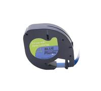 JCxYGAP 10pcs S0721660 Nastro etichetta compatibile per LT-100H LT-100T LT-LM920 91201 Maker etichetta Black su nastri di plastica bianca(10p Black on Blue)