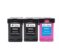 JCxYGAP 3PK Ink Cartridge Compatible With 304 304xl Designed For Deskjet 3720 3721 3723 3724 3730 3752 3755 3758 Printers