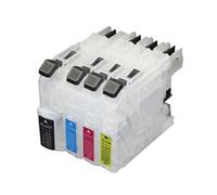 JCxYGAP 4pcs Refillable Ink Cartridges Without Chip Compatible With MFC-J880DW MFC-J480DW MFC-J460DW MFC-J4420DW MFC-J485DW MFC-J885DW MFC-4320DW