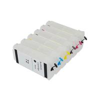 JCxYGAP 6 Color Refillable Ink Cartridge With Chip Compatible With 72 For 72 DesignJet Models T610 T770 T790 T1100 T1120 T1200 T1300 T2300