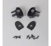 JCxYGAP Coperchio di alloggiamento delle nocche di sterzo per III AXI03007 ASLE AR45 Compatibile con parti metalliche anteriori dell'asse portale F9(Black front)
