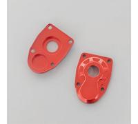 JCxYGAP Coperchio di alloggiamento delle nocche di sterzo per III AXI03007 ASLE AR45 Compatibile con parti metalliche anteriori dell'asse portale F9(Red rear)