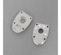 JCxYGAP Coperchio di alloggiamento delle nocche di sterzo per III AXI03007 ASLE AR45 Compatibile con parti metalliche anteriori dell'asse portale F9(Silver rear)