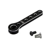 JCxYGAP Corna a braccio servo in alluminio 25T per aerei RC da 30-100 cc compatibili con i servos standard(BLACK)