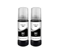 JCxYGAP T544 544 Kit di ricarica per bottiglia di inchiostro colorante da 70 ml compatibile con stampante a getto d'inchiostro L3150 L3110 L3100 L3210 L3250 L1110 5190(2 pcs black)