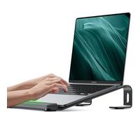 JCZT - Supporto per laptop in alluminio, rialzo per laptop con poggiapolsi