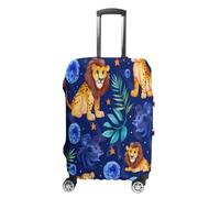 JCZVQPAB TigerLöwe - Copertura per bagagli, lavabile, elastica, antigraffio, per adulti, 19-32 pollici, R2, XL(30-32in), Custodia per valigia