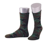 JD J. Dirks Calzini mimetici verdi militari per uomo e donna - stile sportivo, comodi e resistenti, Verde, 39-41