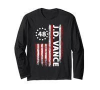 JD Vance 2028 Presidente 48 Vance 48 ° Presidente Design Maglia a Manica